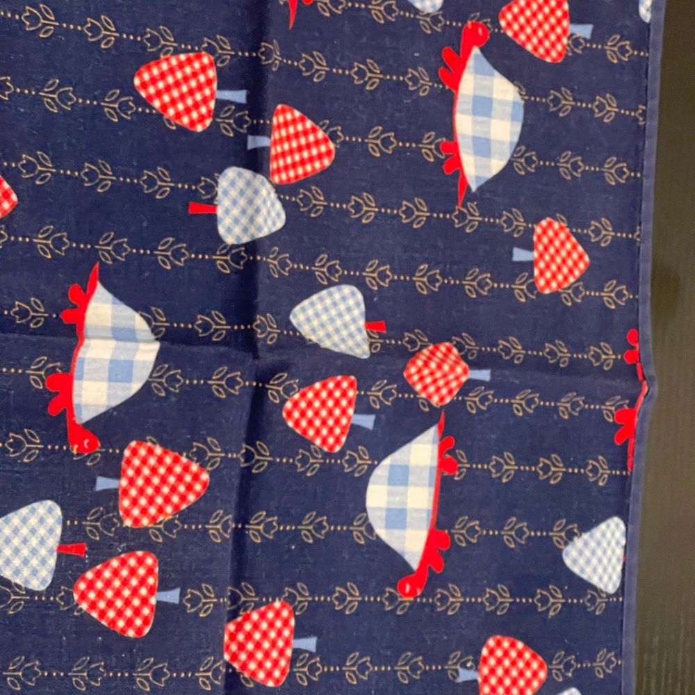 5 Kids Navy Blue Turtle Pattern Handkerchief Set - Picture 8 of 10